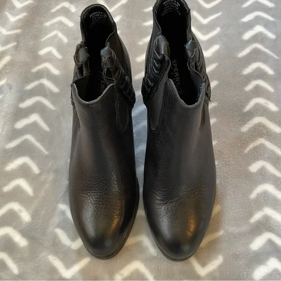 Sperry Black Leather Boots - Picture 12 of 14
